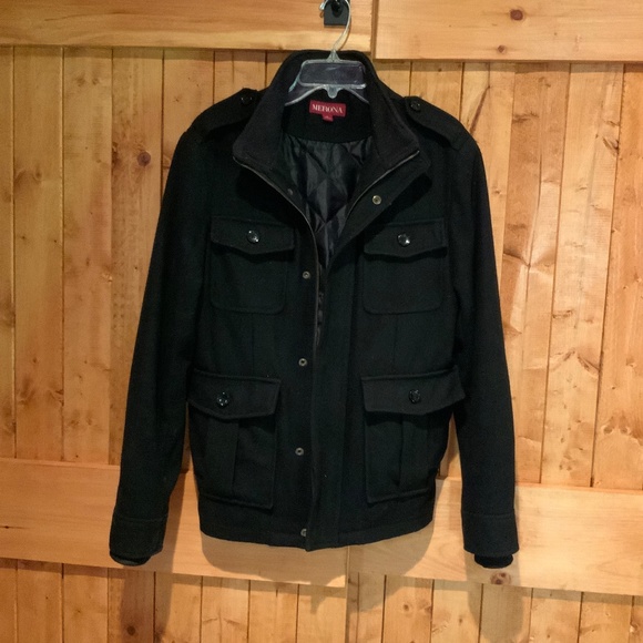 Mens Military Style Wool Jacket Size S - Picture 1 of 2